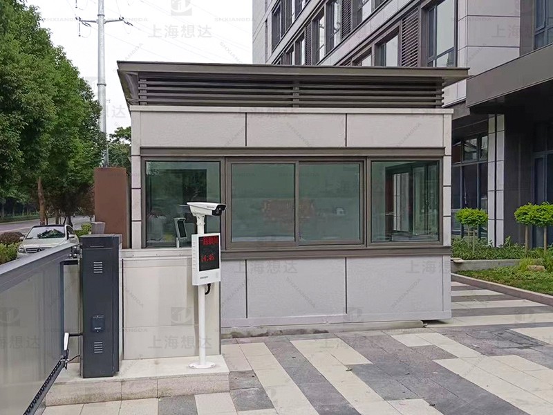 偏灰?guī)\藍真石漆崗亭03